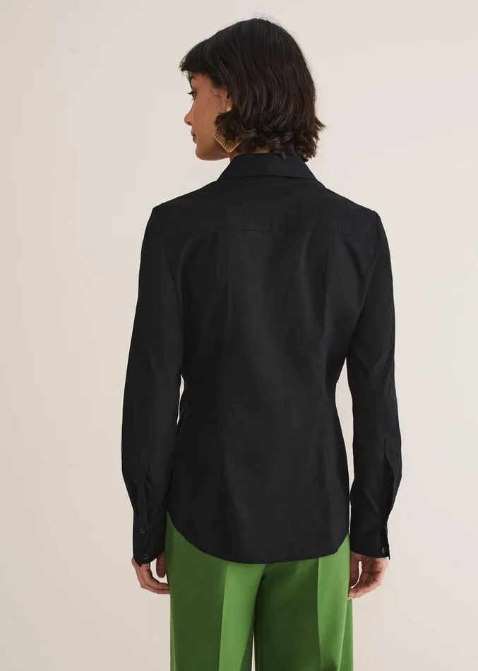 Black Fitted Shirt Black Women Phase Eight Shirts and Blouses