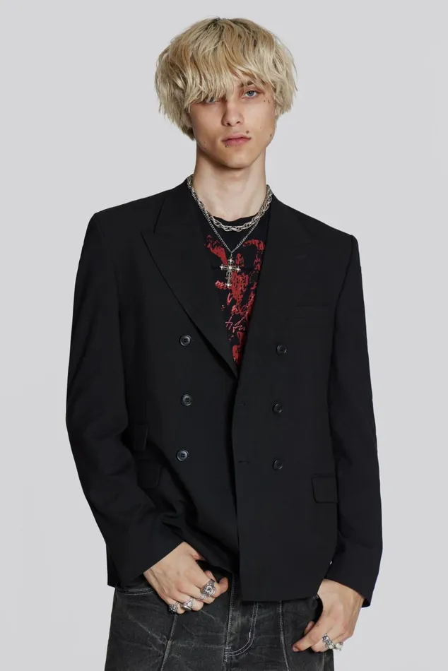 Black Goliath Blazer Black Men Jaded London