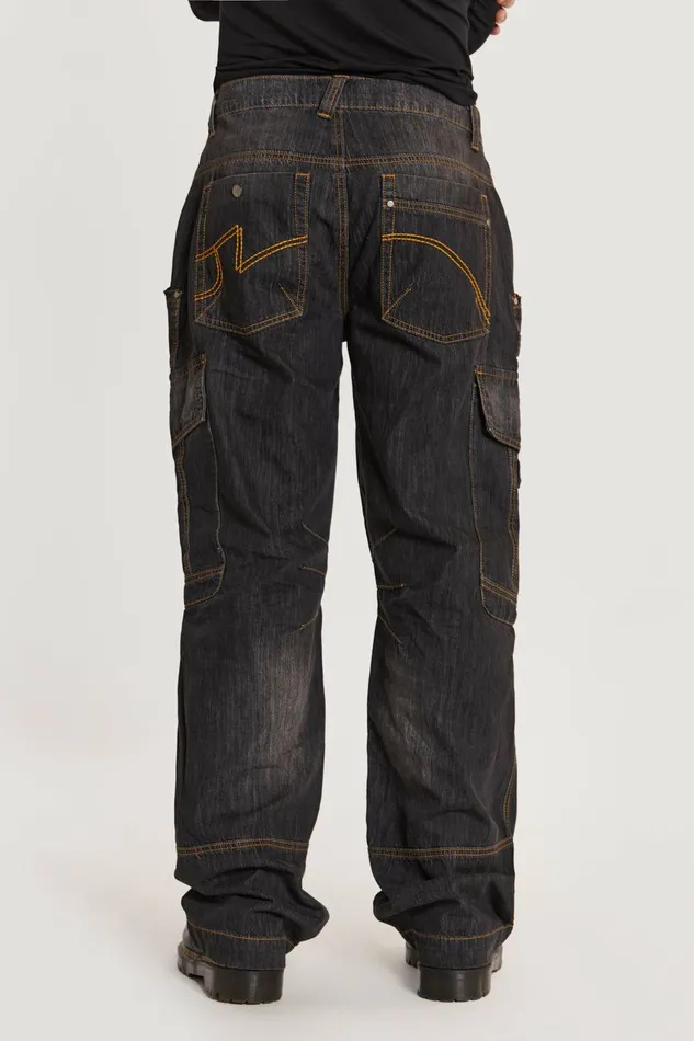 Black Millennium Cargo Jeans Black Men Jaded London Jeans Black Millennium Cargo Jeans Black Men Jaded London Jeans