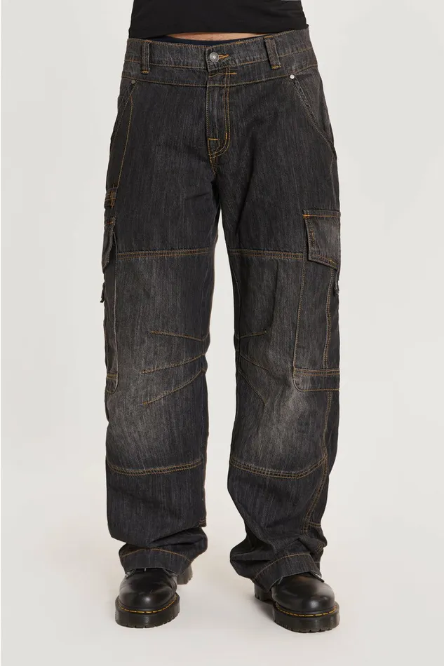 Black Millennium Cargo Jeans Black Men Jaded London Jeans Black Millennium Cargo Jeans Black Men Jaded London Jeans