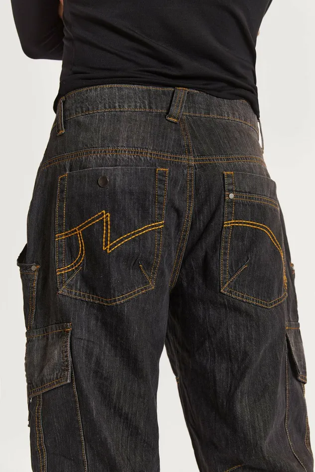 Black Millennium Cargo Jeans Black Men Jaded London Jeans Black Millennium Cargo Jeans Black Men Jaded London Jeans