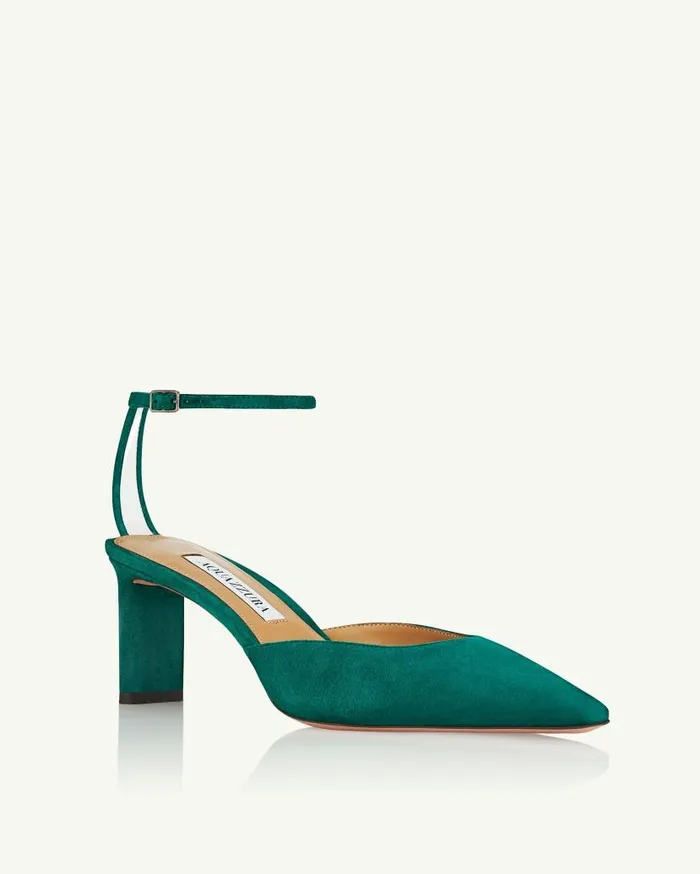 Blade Pump 65 Green Women Aquazzura Pumps