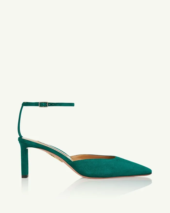 Blade Pump 65 Green Women Aquazzura Pumps Blade Pump 65 Green Women Aquazzura Pumps