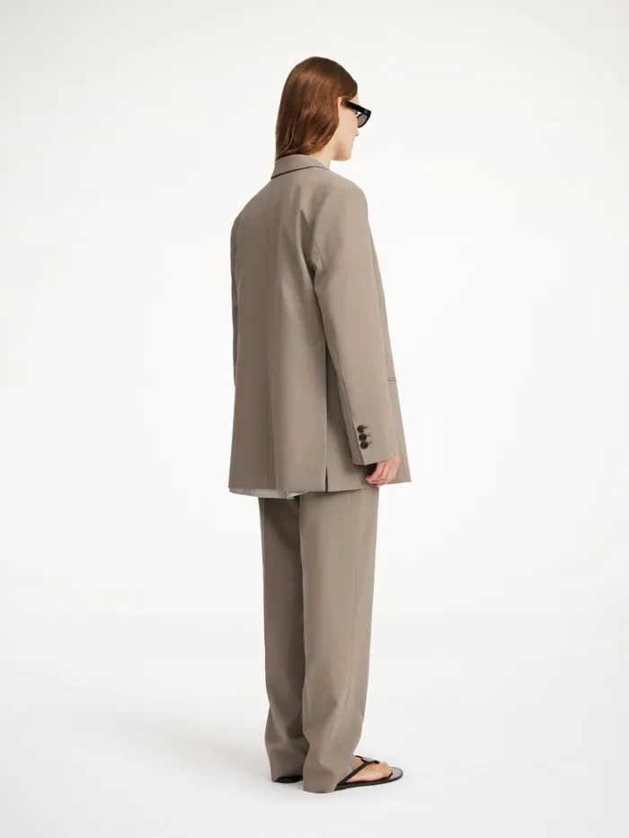 Blazers Women By Malene Birger Ophie SingleBreasted Blazer Shitake