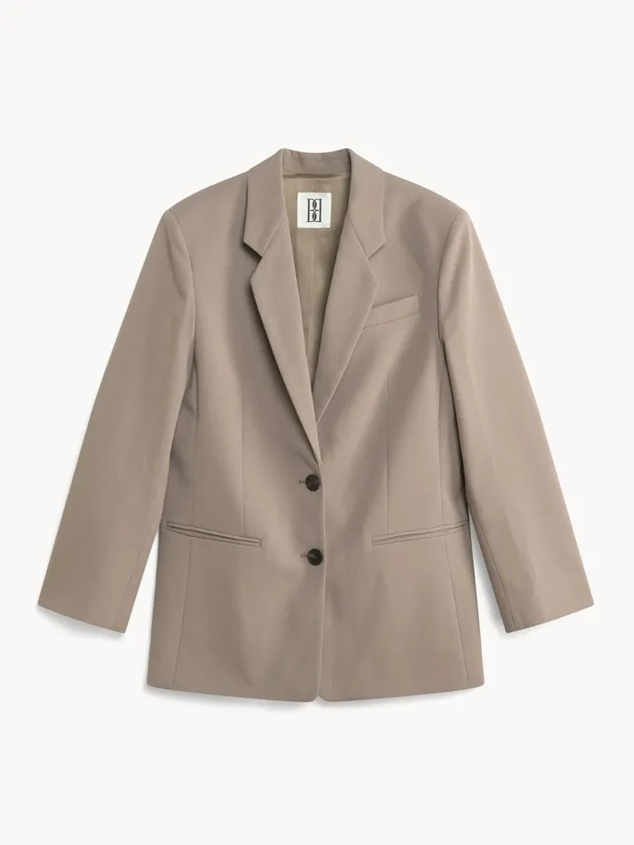 Blazers Women By Malene Birger Ophie SingleBreasted Blazer Shitake