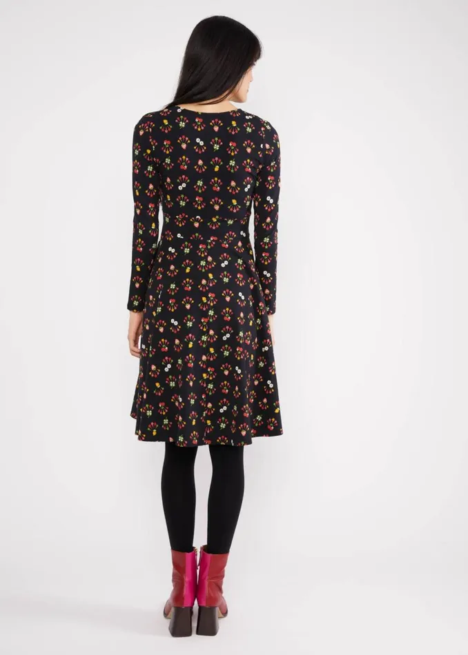 Blutsgeschwister Autumn Dress Hot Knot Black Women Dresses