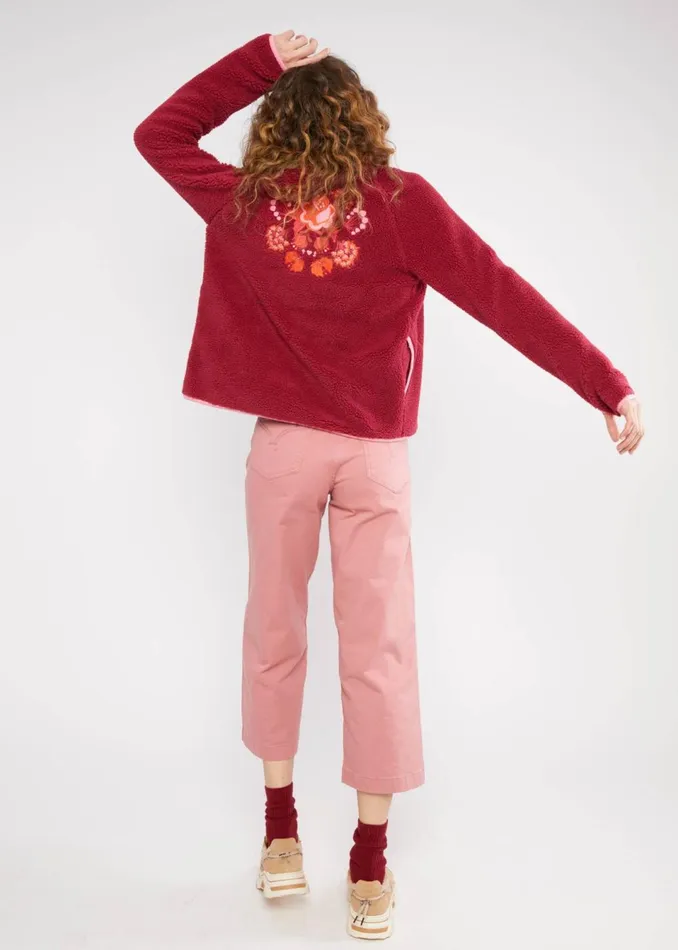 Blutsgeschwister Between Seasons Jacket Smoochy Woods Red Women Jackets and Coats