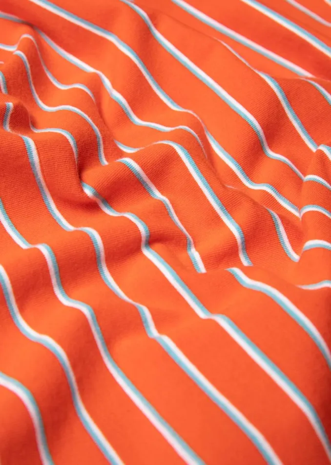 Blutsgeschwister Breton Shirt Oh Marine Orange Women Tops