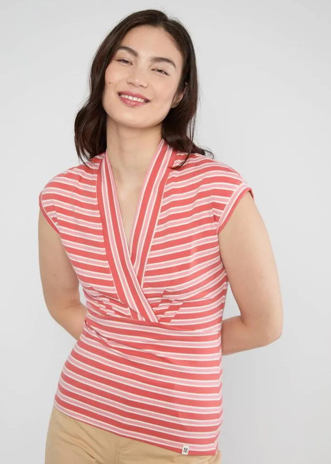 Blutsgeschwister Breton Shirt Virgin Venus Red Women Tops
