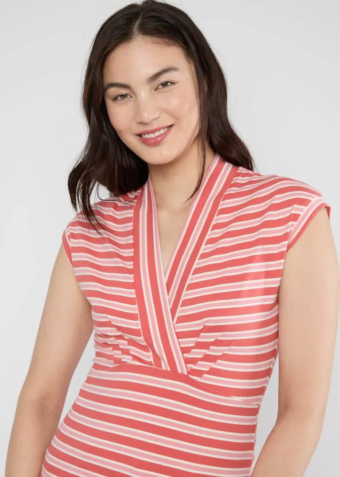 Blutsgeschwister Breton Shirt Virgin Venus Red Women Tops