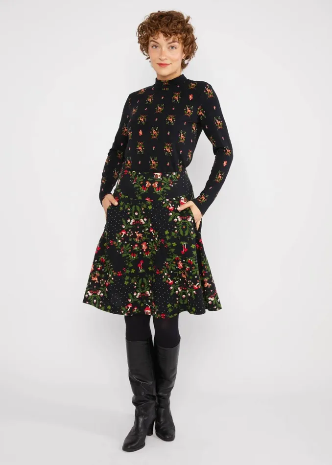 Blutsgeschwister Circle Skirt Romance Rules The World Black Women Skirts