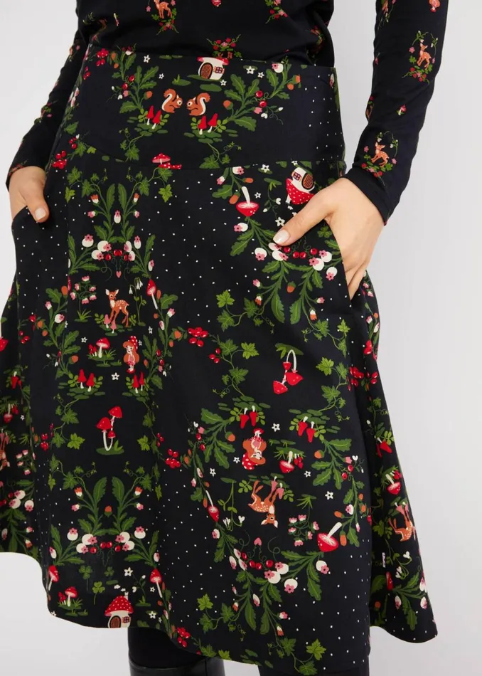 Blutsgeschwister Circle Skirt Romance Rules The World Black Women Skirts