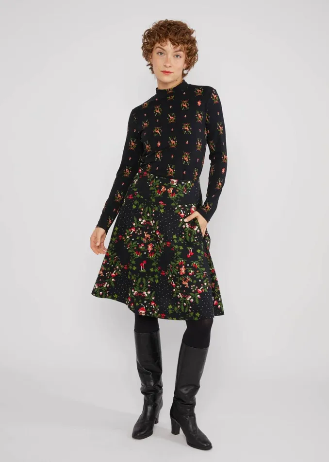 Blutsgeschwister Circle Skirt Romance Rules The World Black Women Skirts