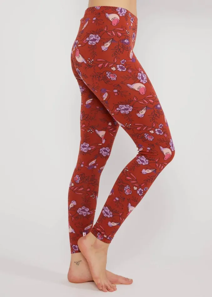 Blutsgeschwister Cotton Leggings Lovely Legs Brown Women Trousers