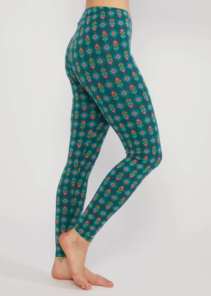 Blutsgeschwister Cotton Leggings Lovely Legs Green Women Leggings