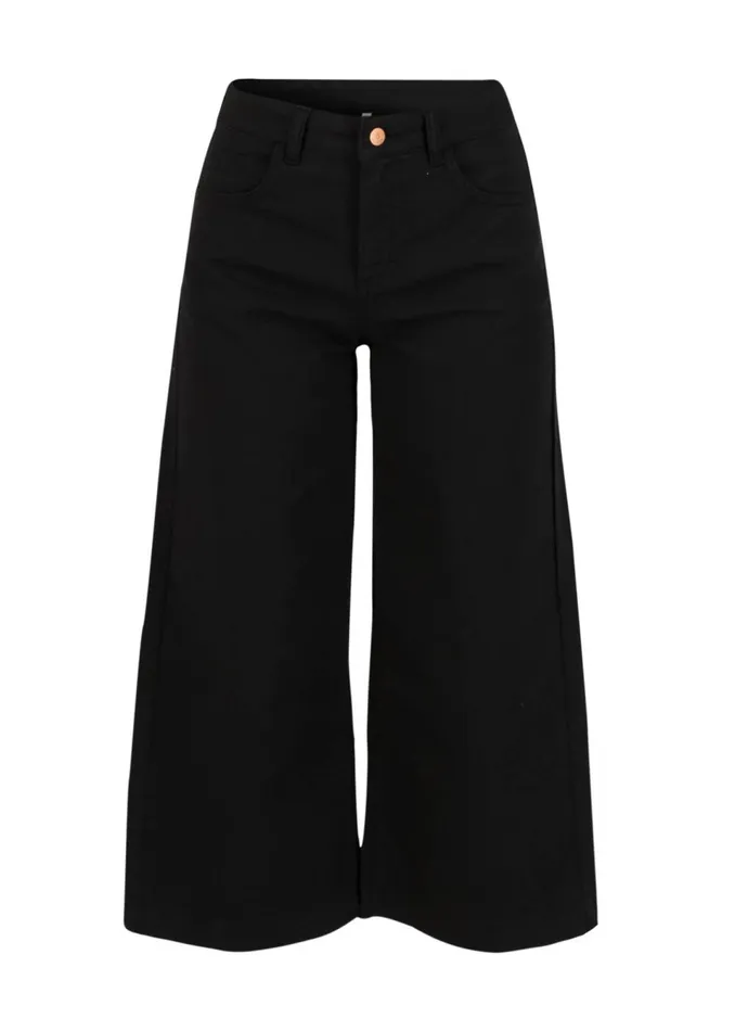Blutsgeschwister Culottes High Waist Culotte Black Women Trousers