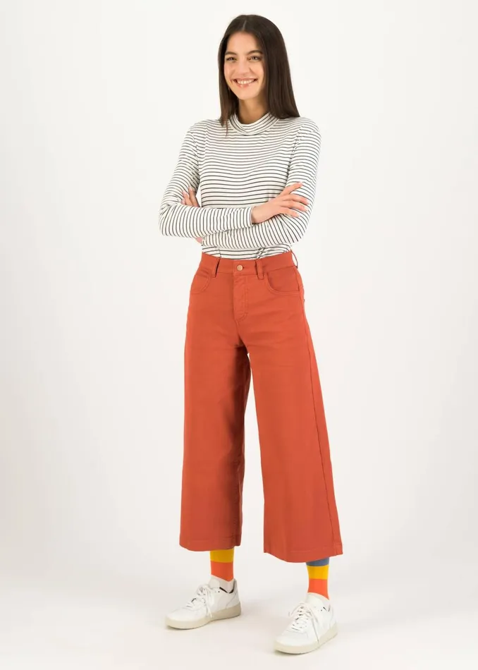 Blutsgeschwister Culottes High Waist Culotte Red Women Trousers