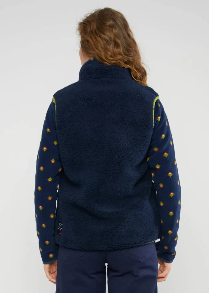 Blutsgeschwister Gilet Smoochy Woods Vest Blue Women Jackets and Coats