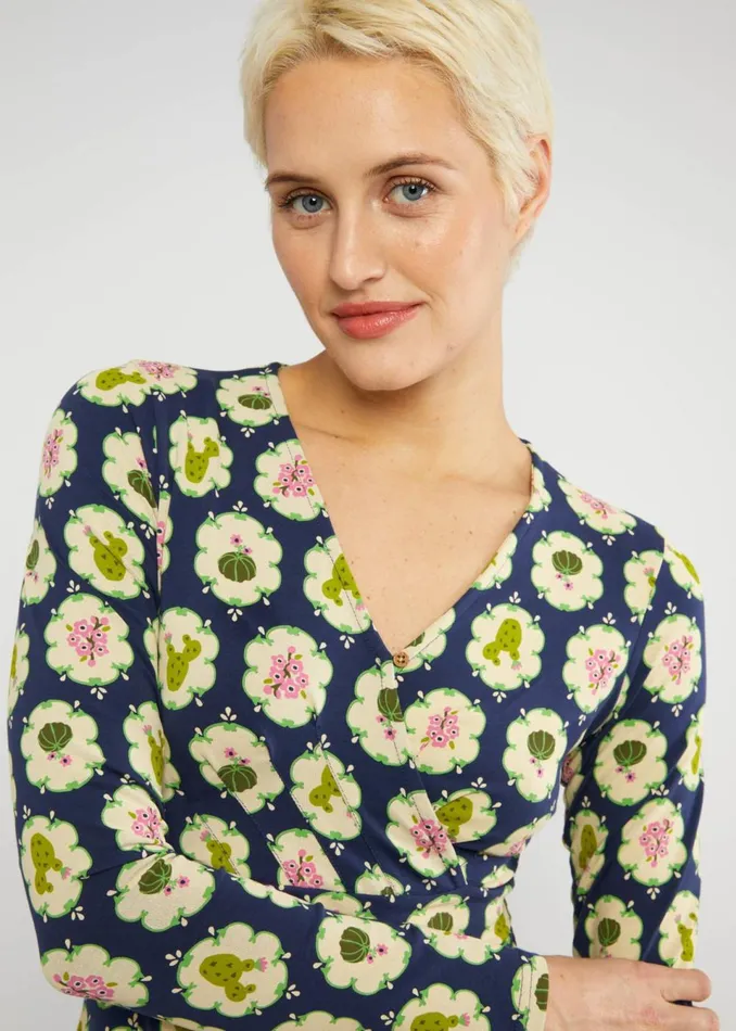 Blutsgeschwister Jersey Dress Shalala Tralala Blue Women Dresses
