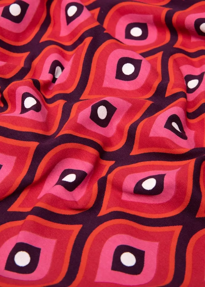 Blutsgeschwister Jersey Dress Shalala Tralala Shawl Red Women Dresses