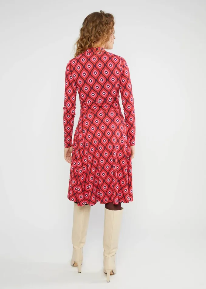 Blutsgeschwister Jersey Dress Shalala Tralala Shawl Red Women Dresses