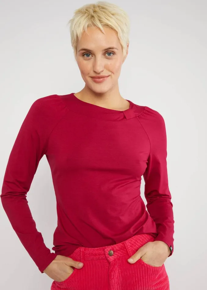 Blutsgeschwister Jersey Top Teatime Tarot Red Women Tops