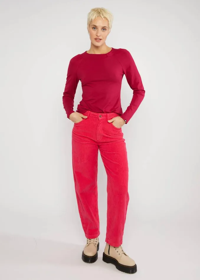 Blutsgeschwister Jersey Top Teatime Tarot Red Women Tops