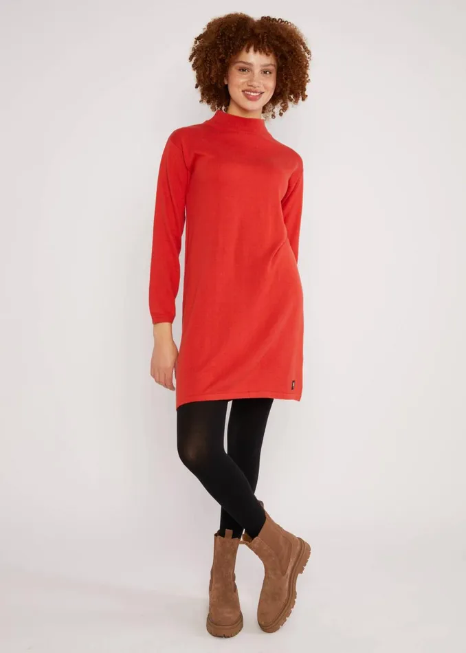 Blutsgeschwister Jumper Dress Straight And Easy Red Women Dresses