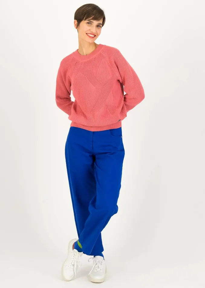 Blutsgeschwister Knitted Jumper Highway To Heaven Pink Women Knitted Jumpers