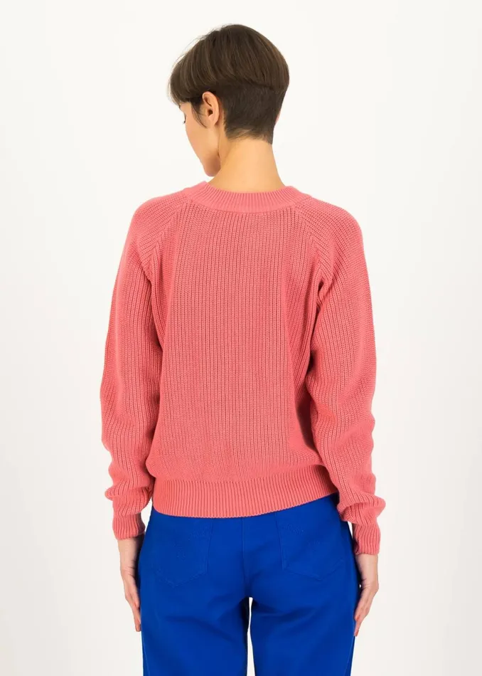Blutsgeschwister Knitted Jumper Highway To Heaven Pink Women Knitted Jumpers