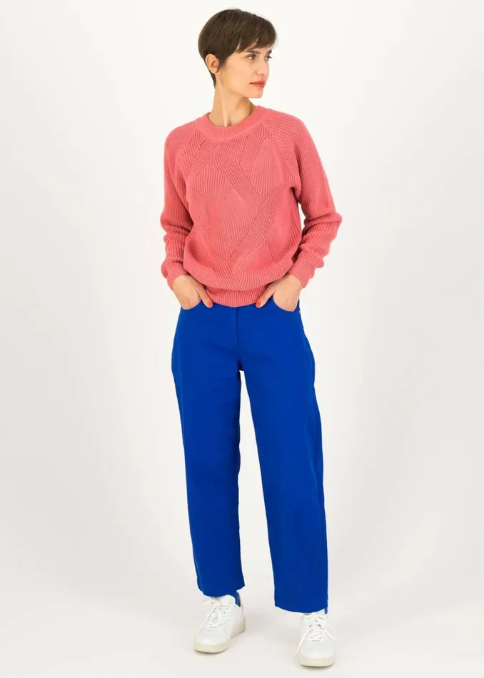 Blutsgeschwister Knitted Jumper Highway To Heaven Pink Women Knitted Jumpers
