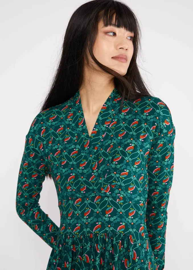Blutsgeschwister Leisure Dress La Vie Est Belle Green Women Dresses