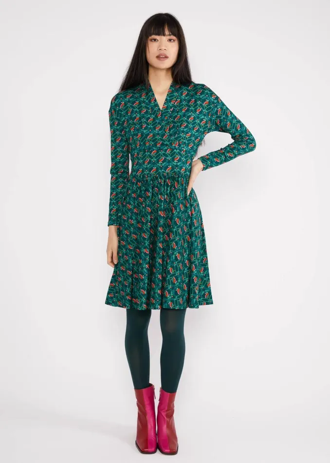 Blutsgeschwister Leisure Dress La Vie Est Belle Green Women Dresses