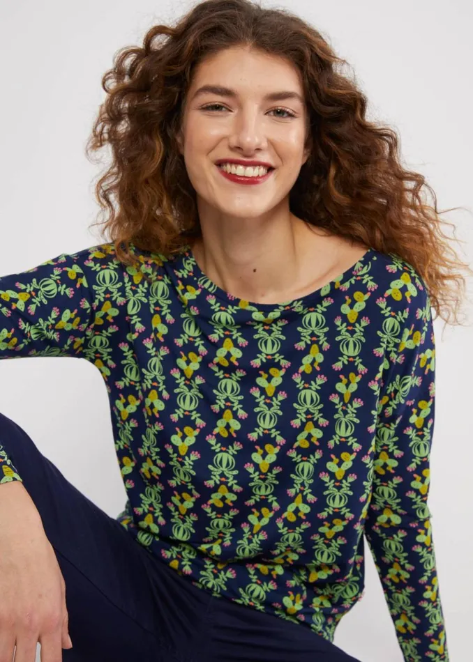 Blutsgeschwister Longsleeve Carry Me Home Blue Women Tops