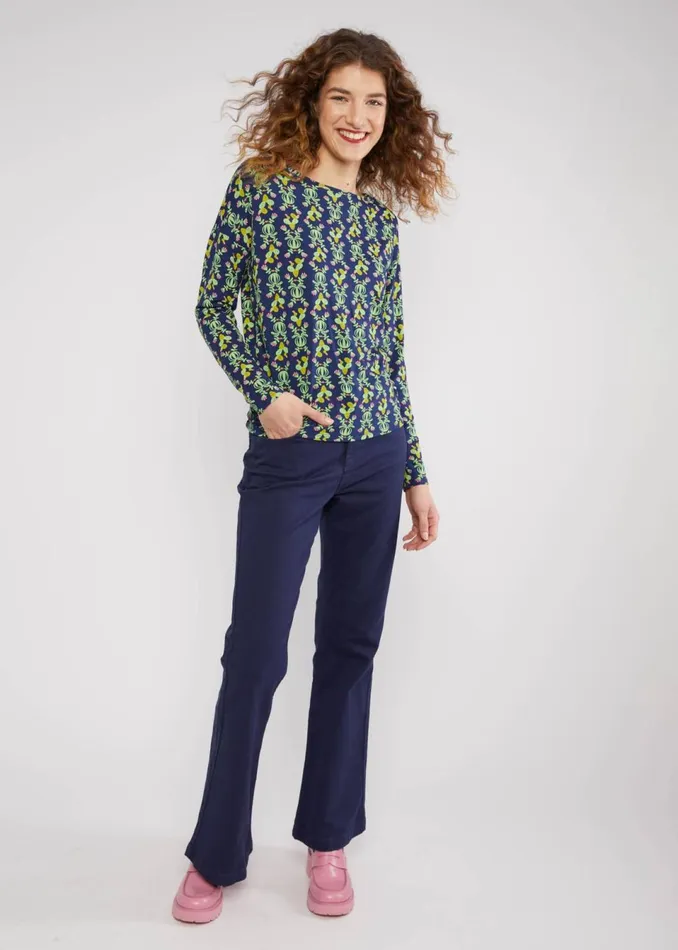 Blutsgeschwister Longsleeve Carry Me Home Blue Women Tops