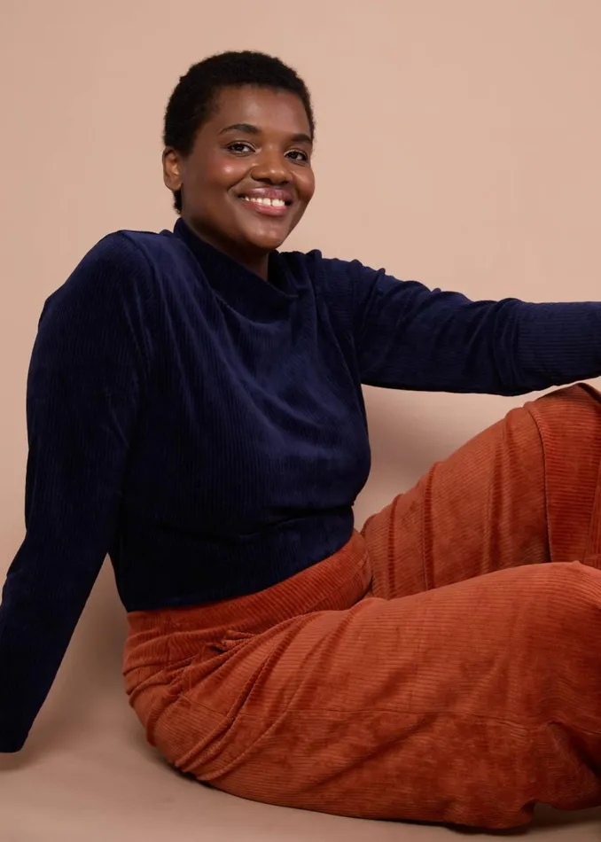 Blutsgeschwister Longsleeve Jolly Turtle Blue Women Tops