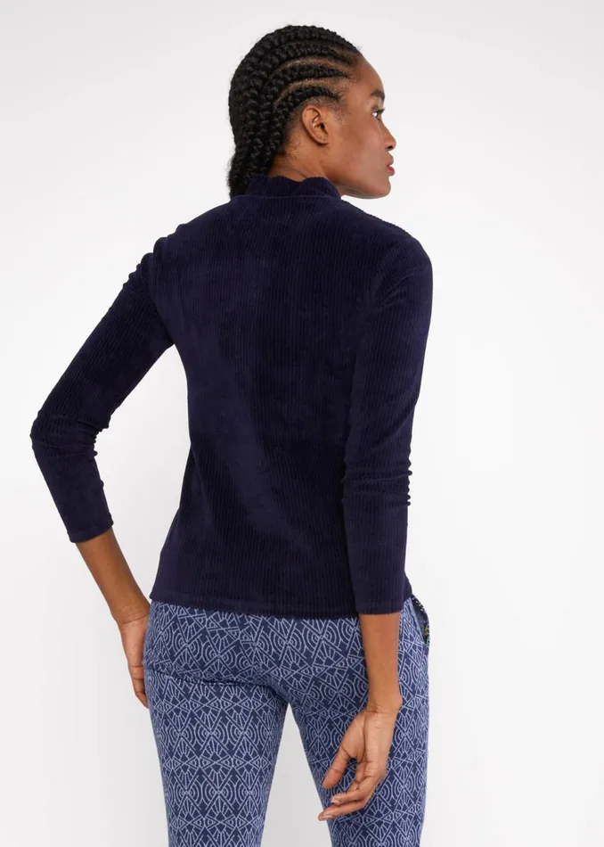 Blutsgeschwister Longsleeve Jolly Turtle Blue Women Tops