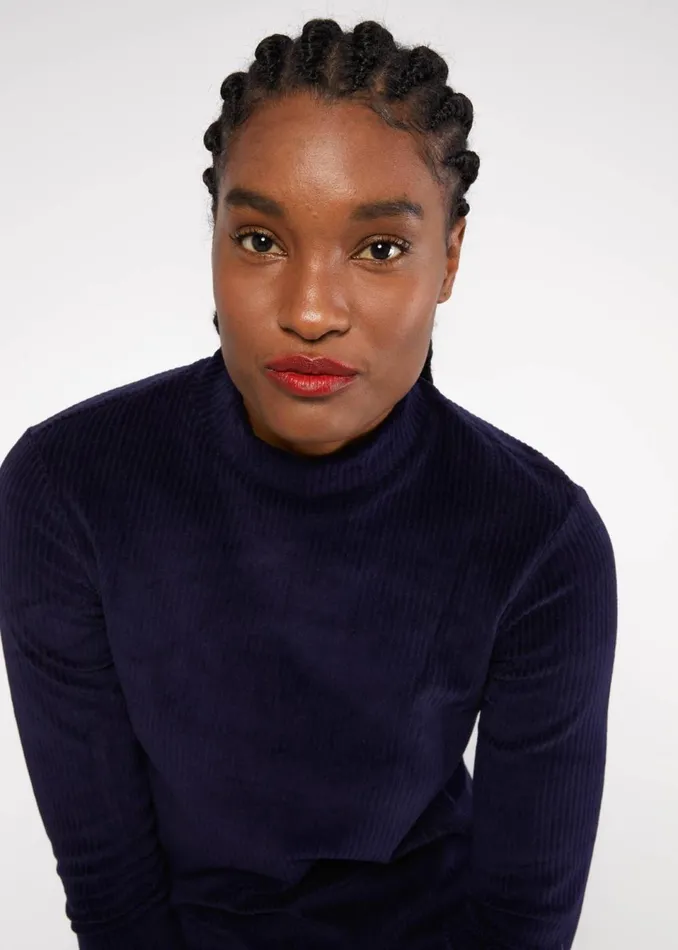 Blutsgeschwister Longsleeve Jolly Turtle Blue Women Tops