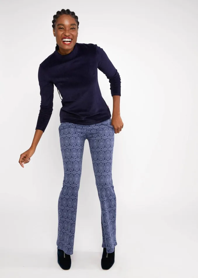 Blutsgeschwister Longsleeve Jolly Turtle Blue Women Tops