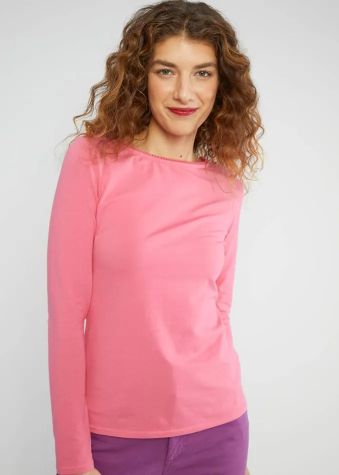 Blutsgeschwister Longsleeve Oh Marine Pink Women Tops