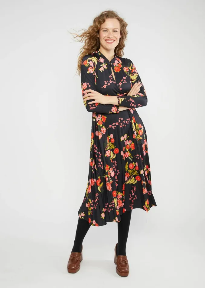 Blutsgeschwister Midi Dress Dazzling Dreamscape Black Women Dresses