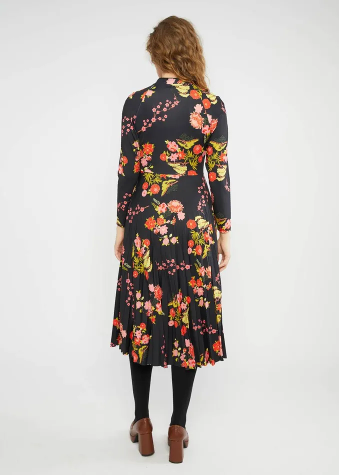Blutsgeschwister Midi Dress Dazzling Dreamscape Black Women Dresses