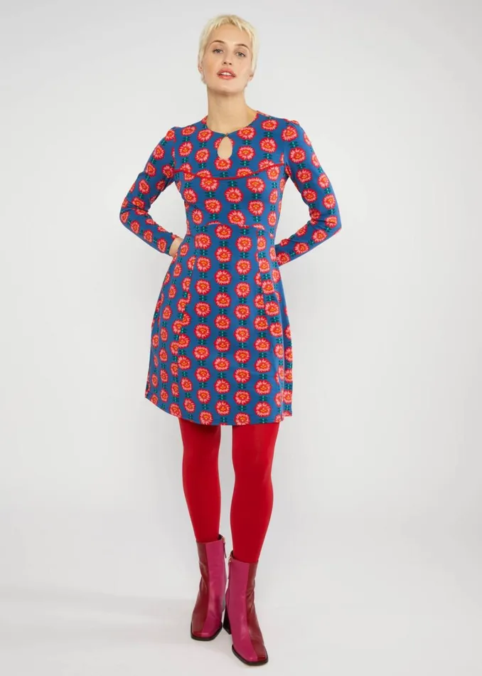 Blutsgeschwister Mini Dress Lucky Mrs Lovely Blue Women Dresses