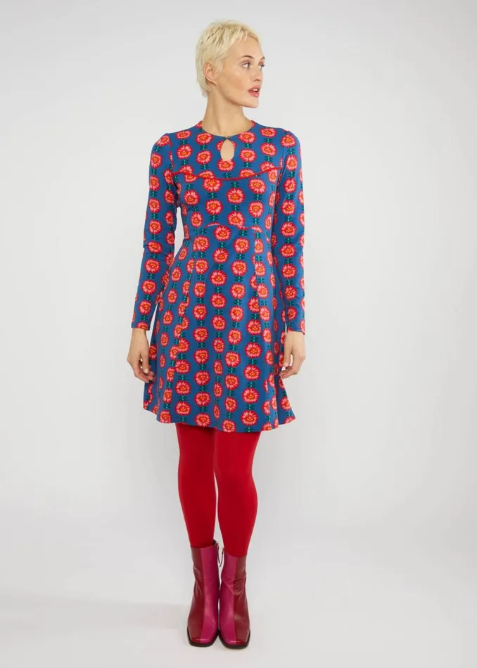 Blutsgeschwister Mini Dress Lucky Mrs Lovely Blue Women Dresses