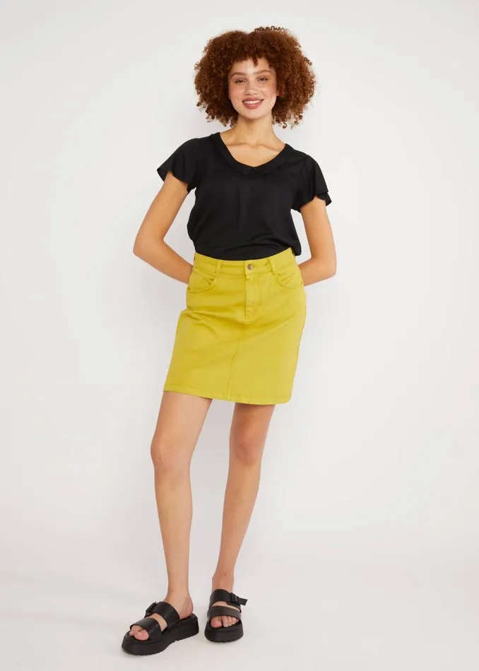 Blutsgeschwister Mini Skirt Spirit Rocket Green Women Skirts