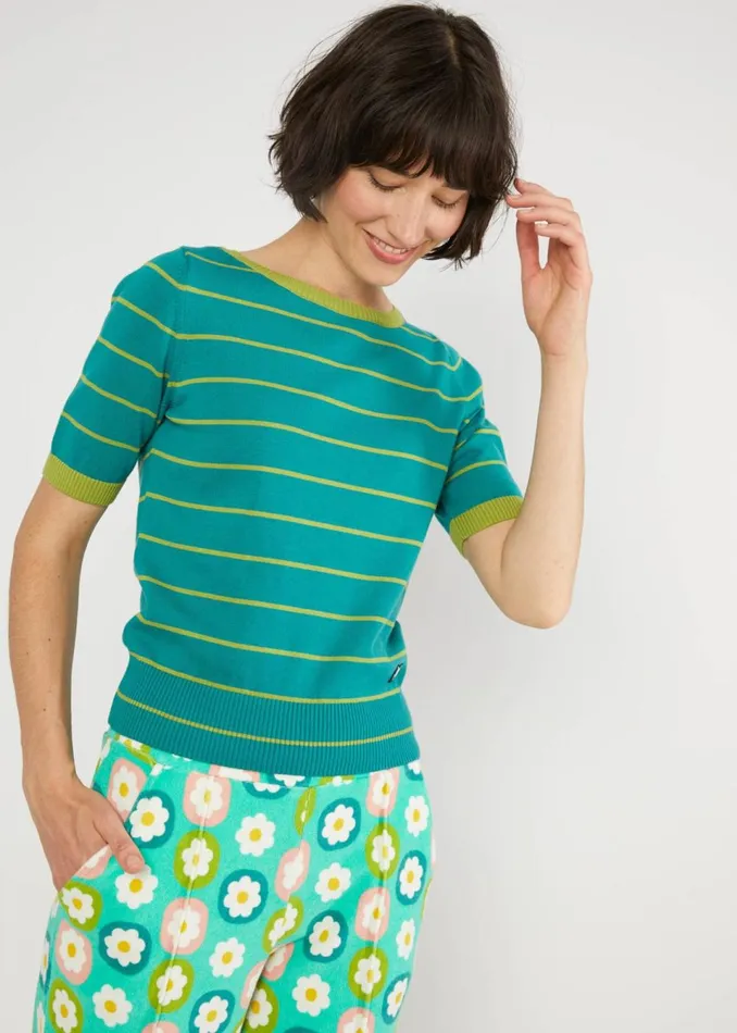 Blutsgeschwister Slacks Bell Bottom Beauty Green Women Trousers