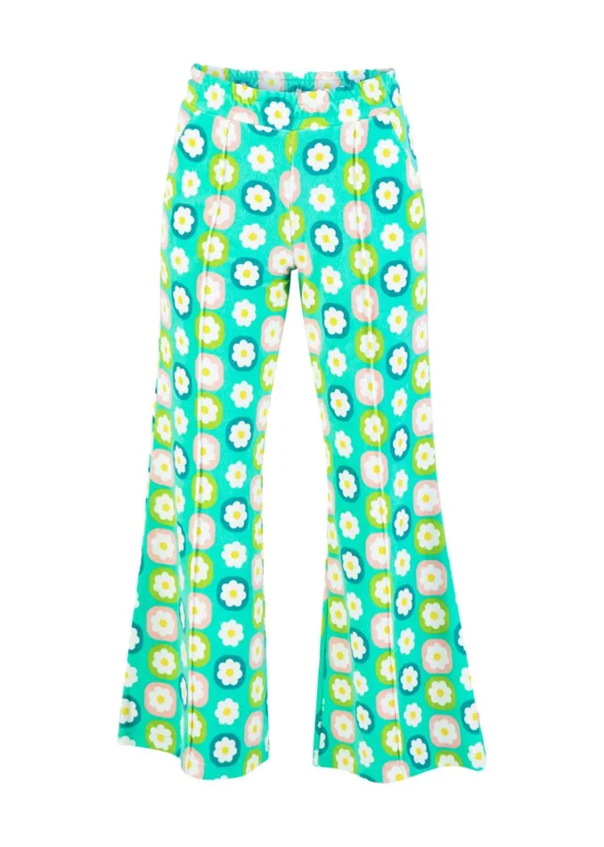 Blutsgeschwister Slacks Bell Bottom Beauty Green Women Trousers