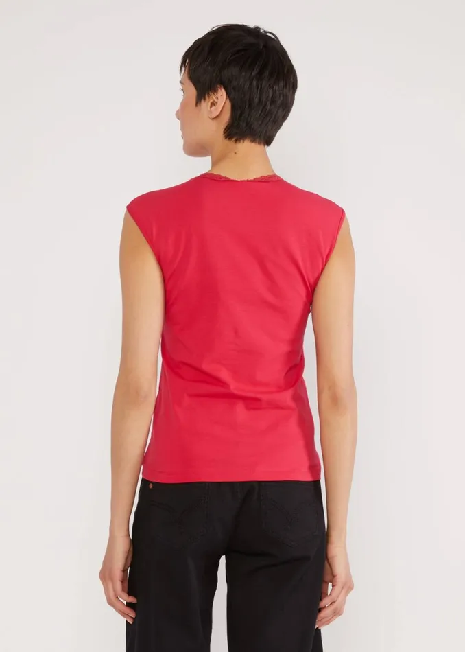 Blutsgeschwister Sleeveless Top Let Romance Rule Red Women Tops