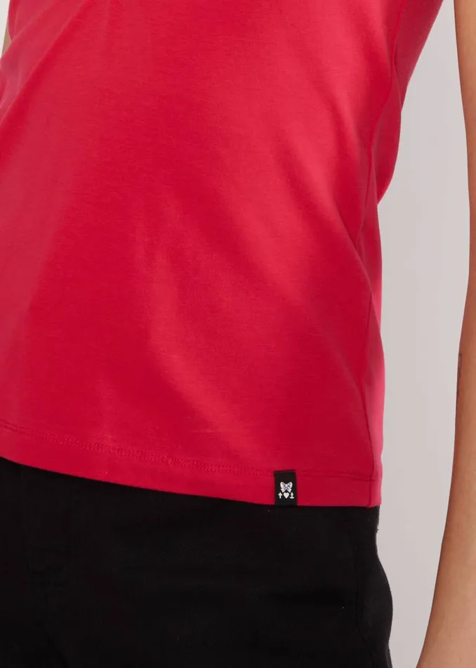 Blutsgeschwister Sleeveless Top Let Romance Rule Red Women Tops