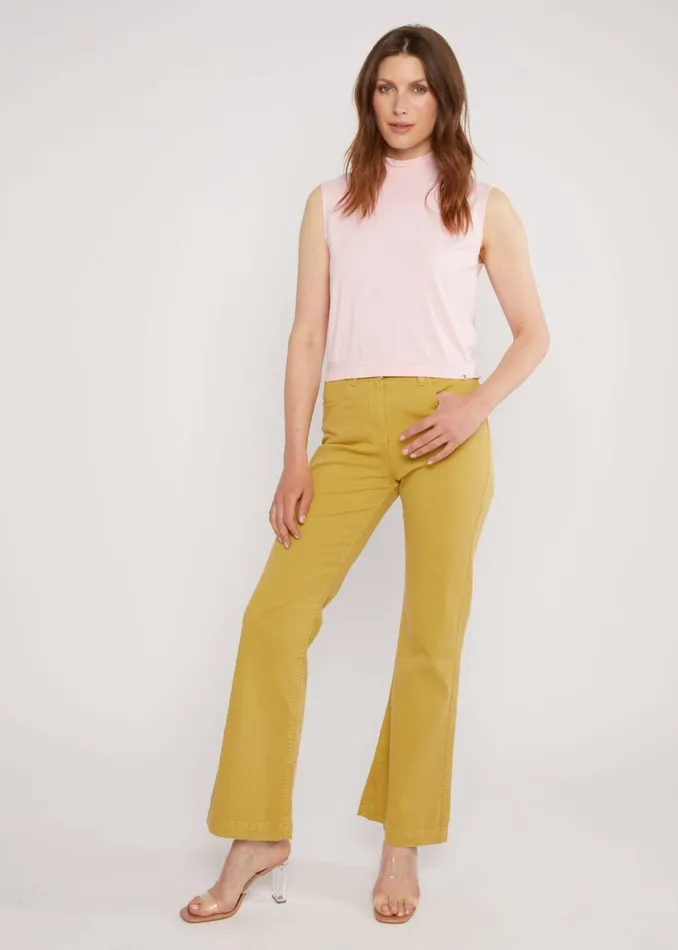 Blutsgeschwister Sleeveless Top Tiny Turtle Pink Women Tops